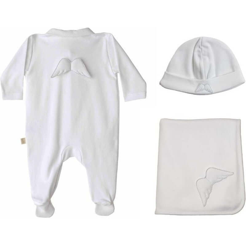 Baby Gi Unisex Angel Wings Babygrow Gift Set