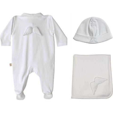 Baby Gi Unisex Angel Wings Babygrow Gift Set Baby Gi Unisex Angel Wings Babygrow Gift Set