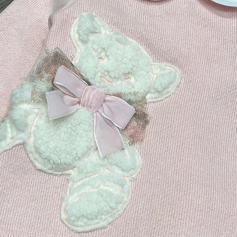 Balloon Chic Baby Girls Teddy Pink Legging Set Balloon Chic Baby Girls Teddy Pink Legging Set