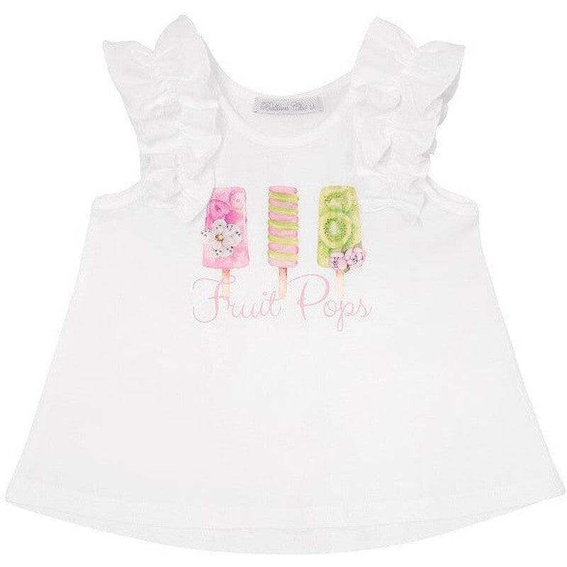 Balloon Chic Girls Ice Lolly Print Top Balloon Chic Girls Ice Lolly Print Top