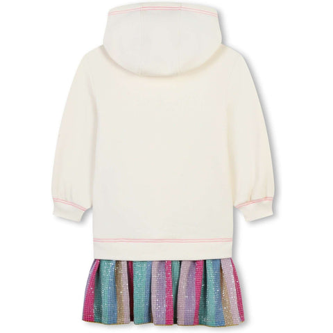 Billieblush Girls Cream Pleated Dress Billieblush Girls Cream Pleated Dress