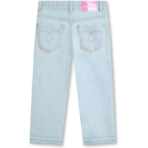Billieblush Girls Denim Sequin Jeans Billieblush Girls Denim Sequin Jeans