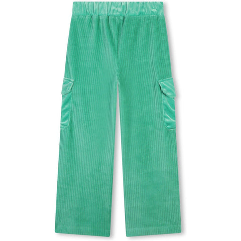 Billieblush Girls Green Velvet Trousers Billieblush Girls Green Velvet Trousers