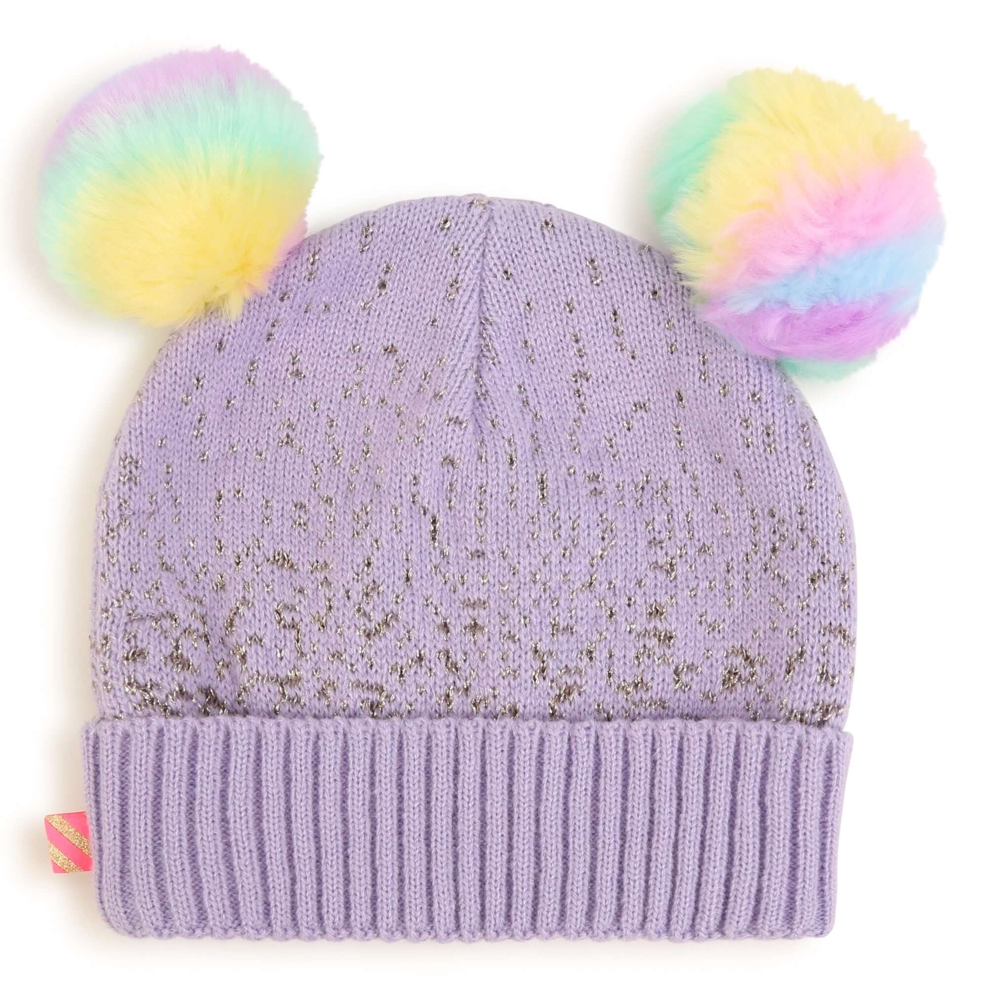 Billieblush Girls Lilac Pompom Star Hat Billieblush Girls Lilac Pompom Star Hat