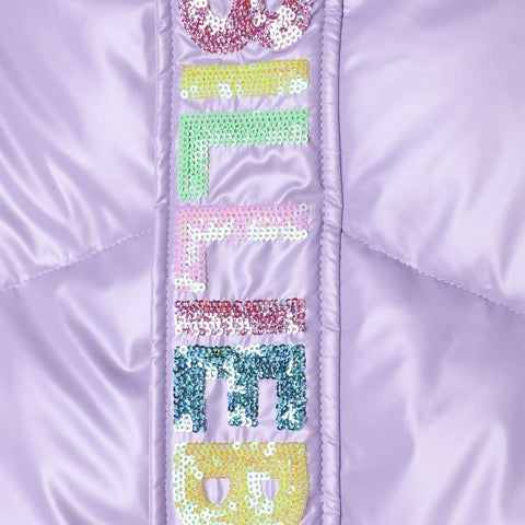 Billieblush Girls Lilac Puffer Coat Billieblush Girls Lilac Puffer Coat
