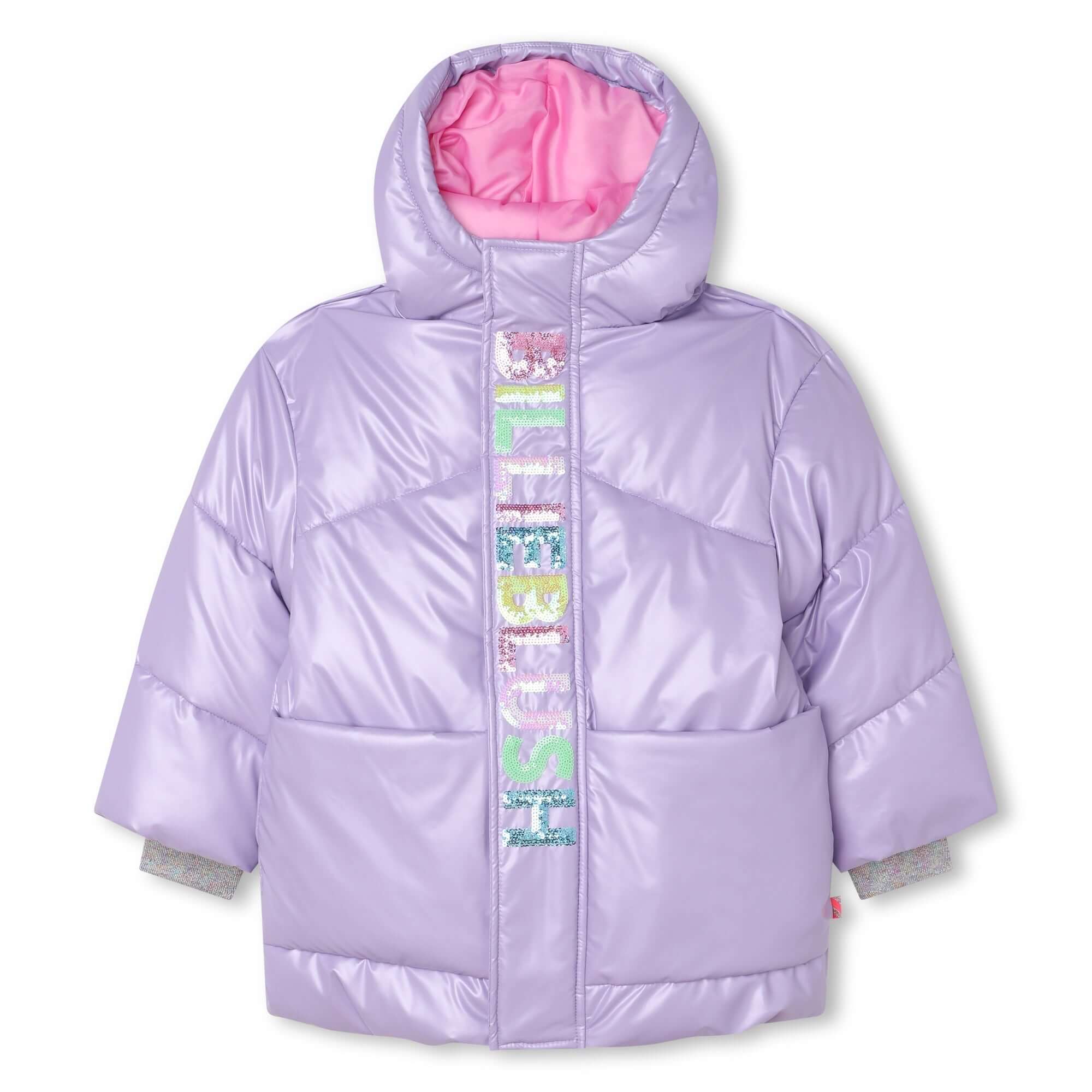 Billieblush Girls Lilac Puffer Coat Billieblush Girls Lilac Puffer Coat