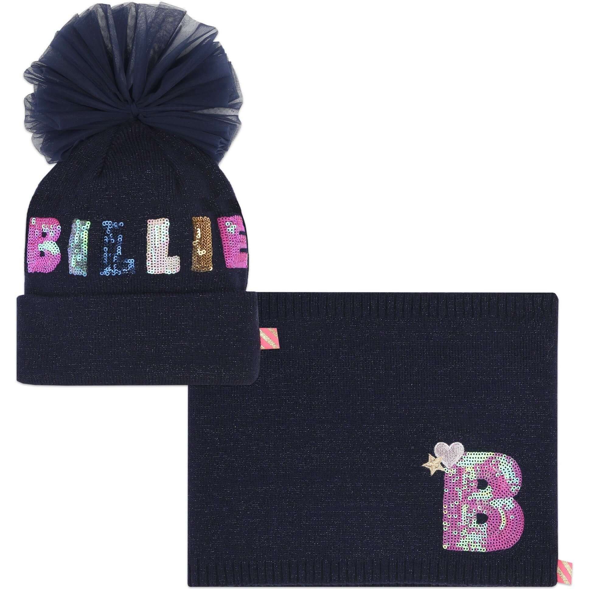 Billieblush Girls Navy Hat & Snood Billieblush Girls Navy Hat & Snood