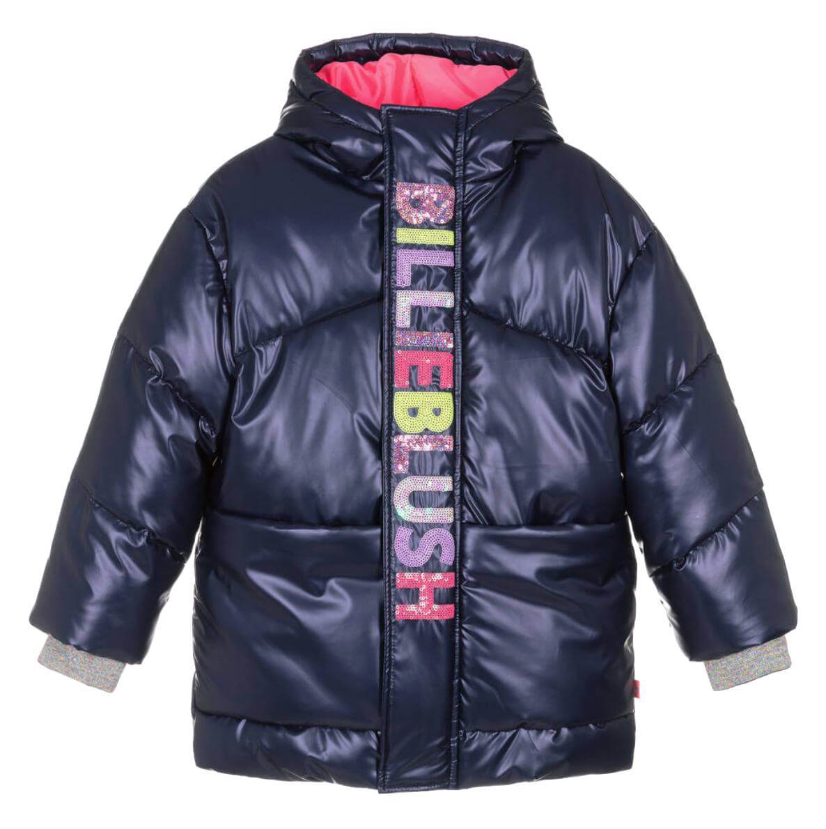 Billieblush Girls Navy Puffer Jacket Billieblush Girls Navy Puffer Jacket