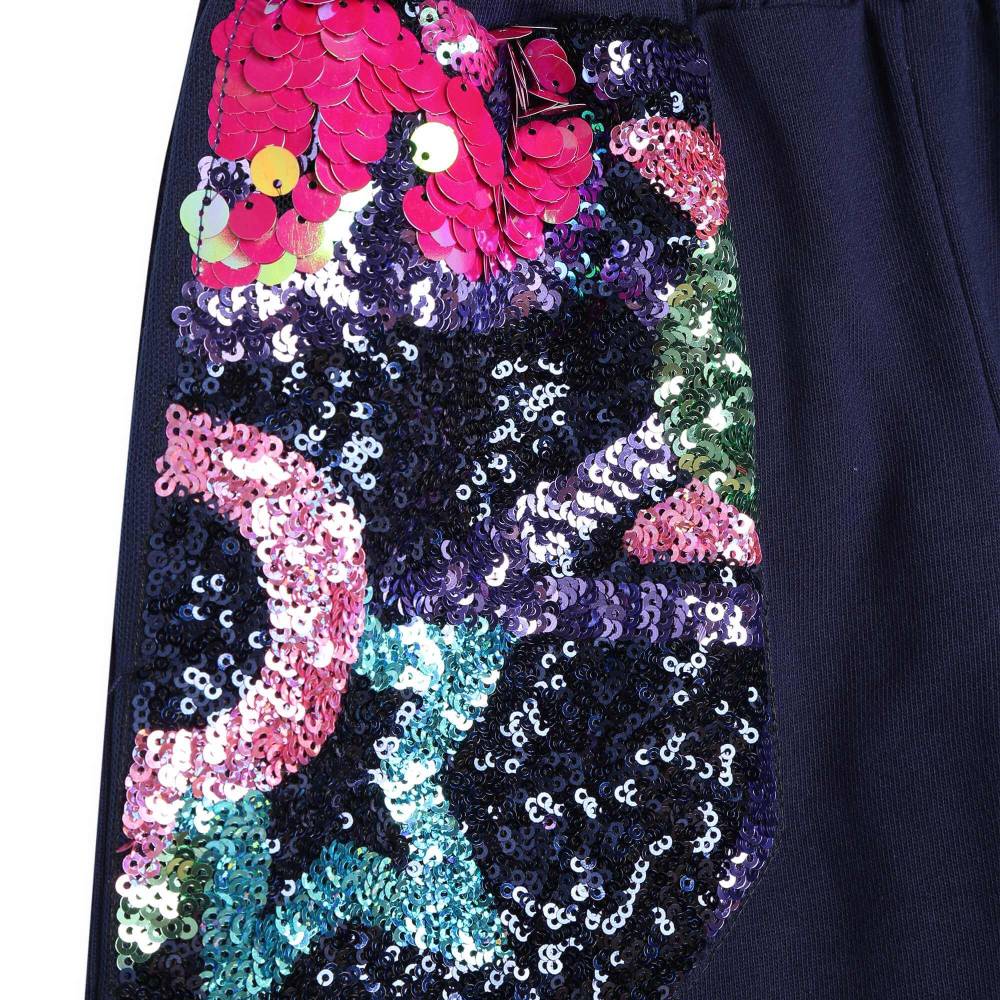 Billieblush Girls Navy Sequin Jogging Bottoms Billieblush Girls Navy Sequin Jogging Bottoms