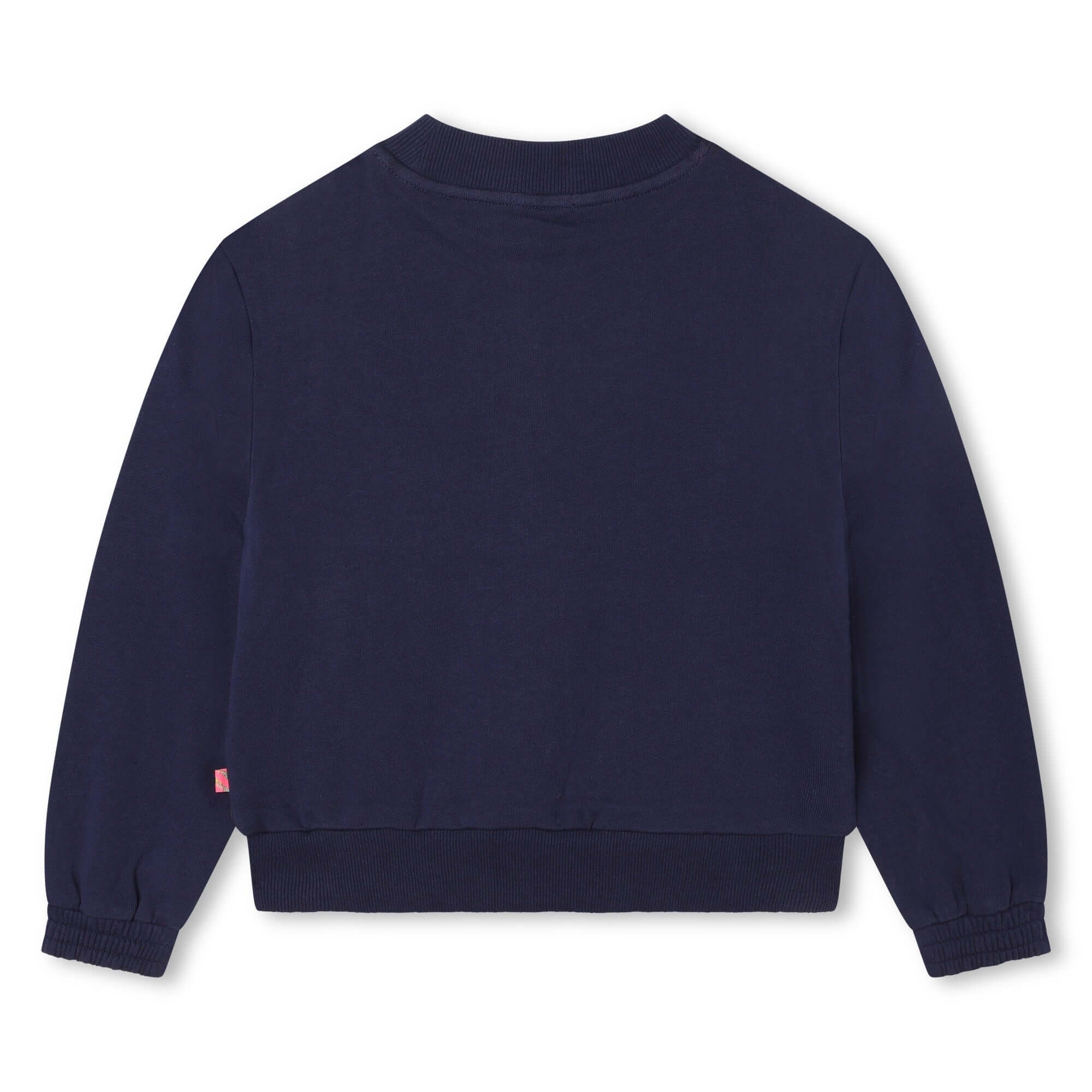 Billieblush Girls Navy Sequin Sweatshirt Billieblush Girls Navy Sequin Sweatshirt