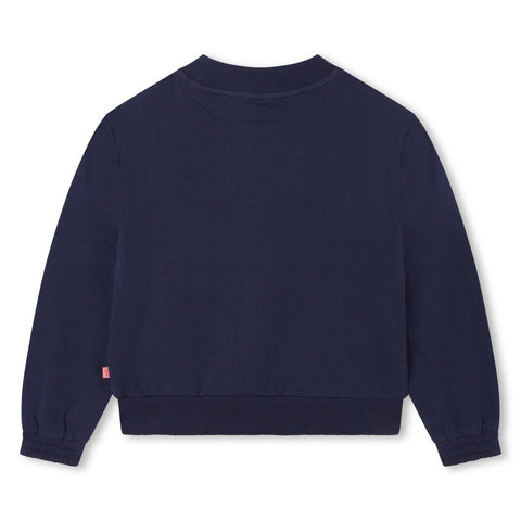 Billieblush Girls Navy Sequin Sweatshirt Billieblush Girls Navy Sequin Sweatshirt