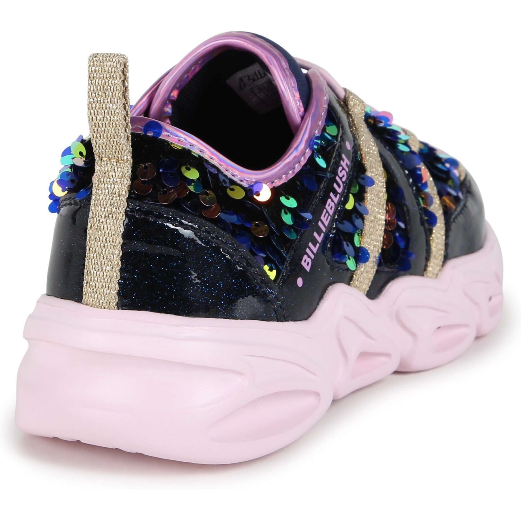 Billieblush Girls Navy Sequin Trainers Billieblush Girls Navy Sequin Trainers