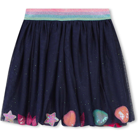 Billieblush Girls Navy Tulle Skirt Billieblush Girls Navy Tulle Skirt