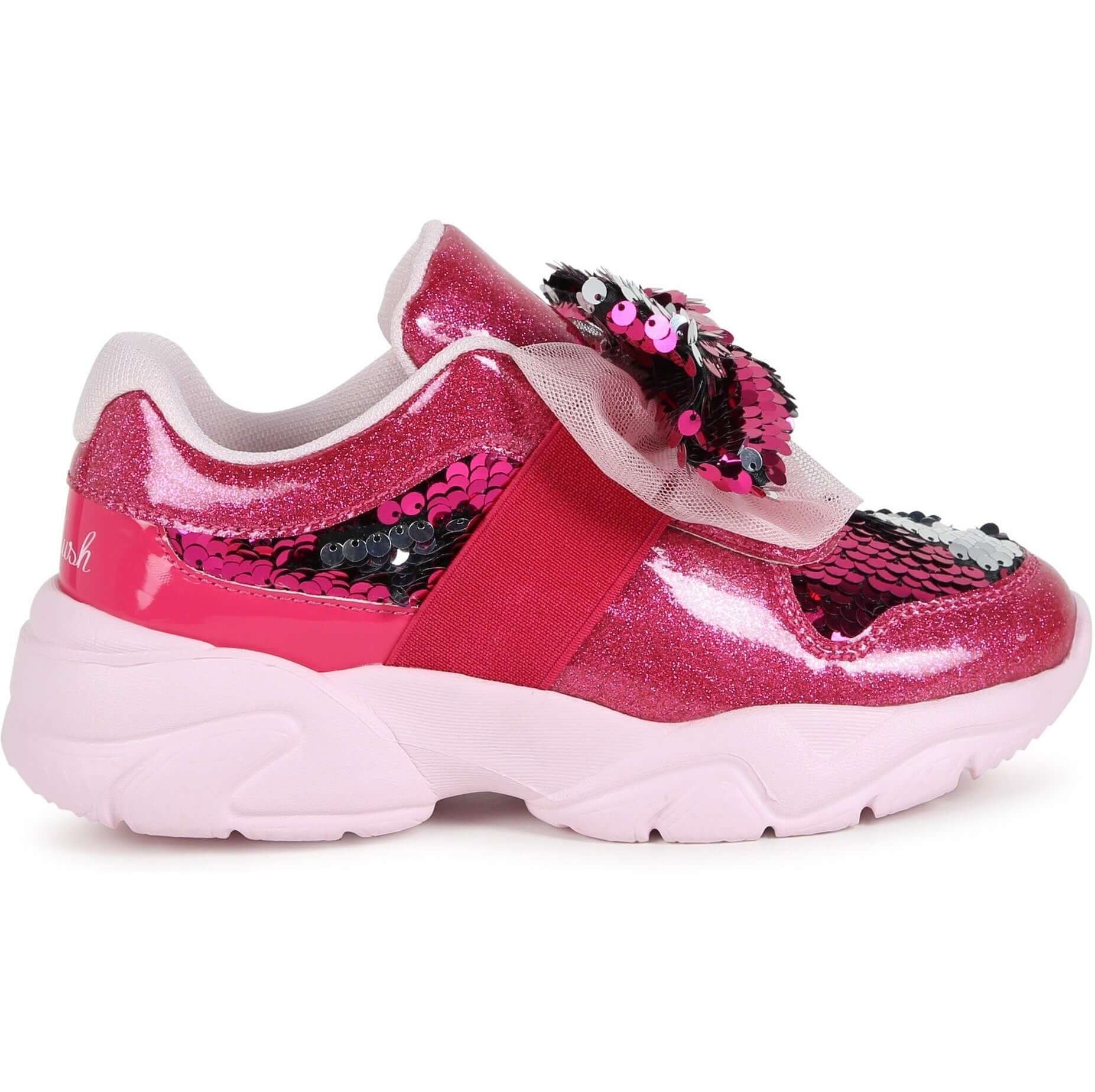 Billieblush Girls Pink Bow Trainers Billieblush Girls Pink Bow Trainers