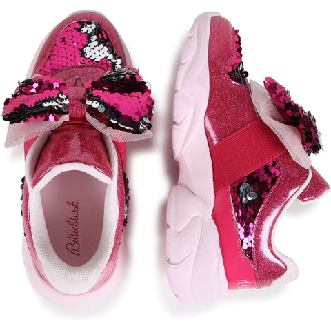 Billieblush Girls Pink Bow Trainers Billieblush Girls Pink Bow Trainers