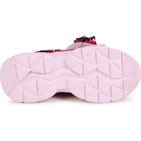 Billieblush Girls Pink Bow Trainers Billieblush Girls Pink Bow Trainers