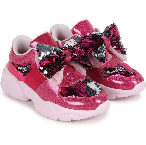Billieblush Girls Pink Bow Trainers Billieblush Girls Pink Bow Trainers