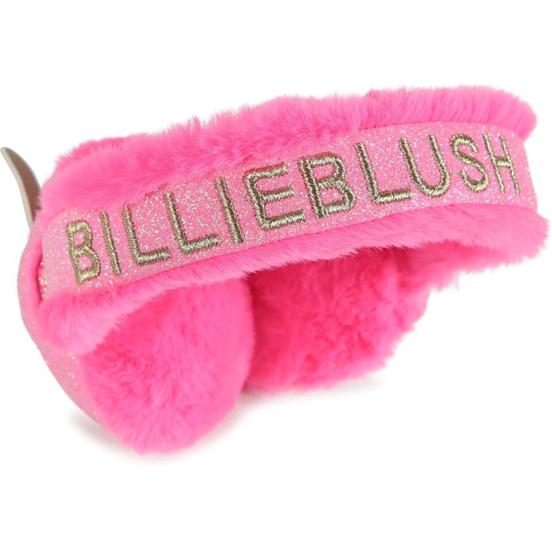 Billieblush Girls Pink Faux Fur Ear Muffs Billieblush Girls Pink Faux Fur Ear Muffs