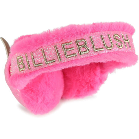 Billieblush Girls Pink Faux Fur Ear Muffs Billieblush Girls Pink Faux Fur Ear Muffs