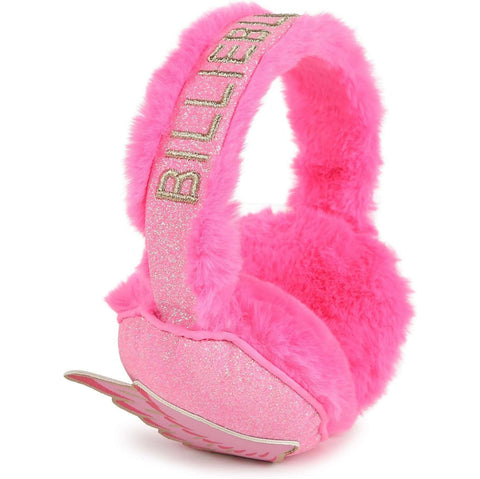 Billieblush Girls Pink Faux Fur Ear Muffs Billieblush Girls Pink Faux Fur Ear Muffs