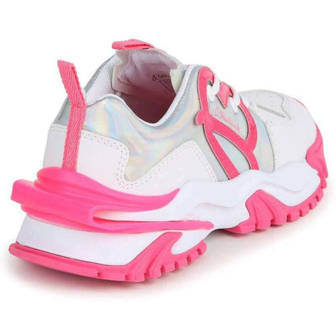 Billieblush Girls Pink Lace Up Trainers Billieblush Girls Pink Lace Up Trainers