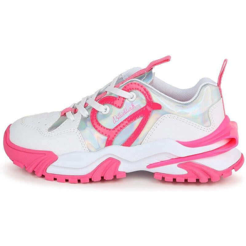 Billieblush Girls Pink Lace Up Trainers Billieblush Girls Pink Lace Up Trainers
