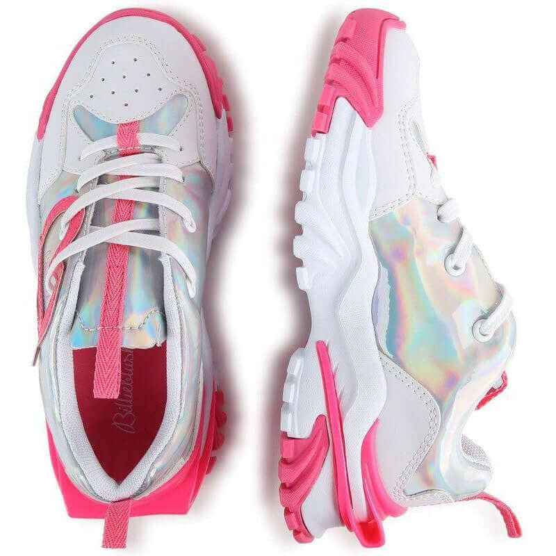 Billieblush Girls Pink Lace Up Trainers Billieblush Girls Pink Lace Up Trainers