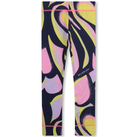Billieblush Girls Pink Pattern Leggings Billieblush Girls Pink Pattern Leggings