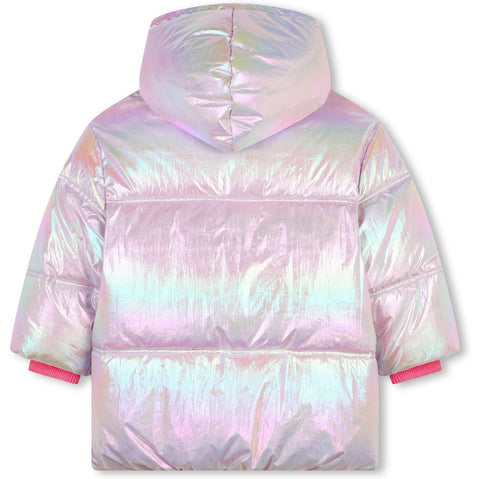 Billieblush Girls Pink Puffer Coat Billieblush Girls Pink Puffer Coat