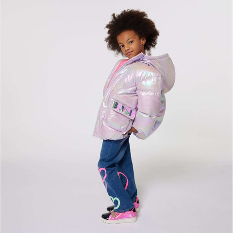 Billieblush Girls Pink Puffer Coat Billieblush Girls Pink Puffer Coat