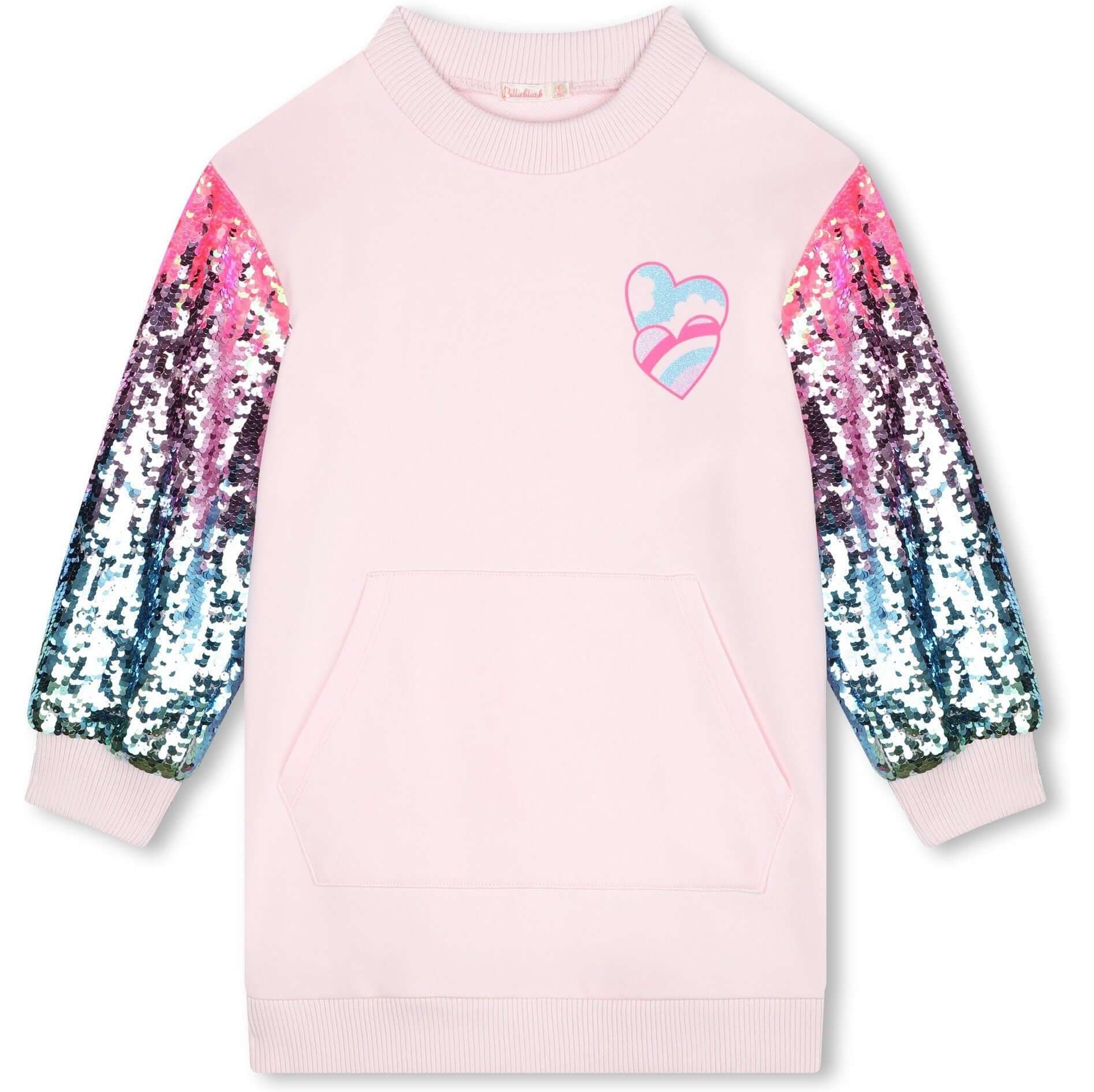 Billieblush Girls Pink Sequin Dress Billieblush Girls Pink Sequin Dress