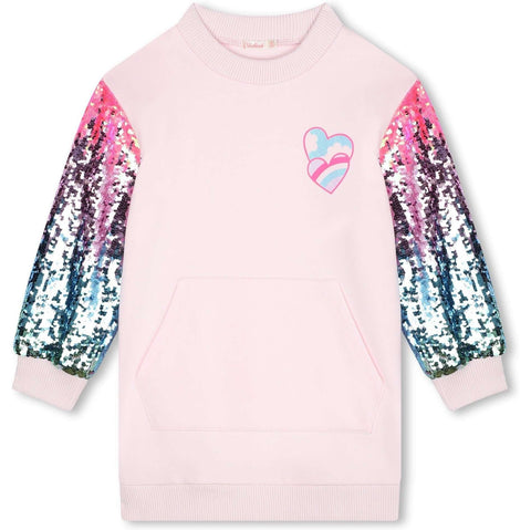 Billieblush Girls Pink Sequin Dress Billieblush Girls Pink Sequin Dress