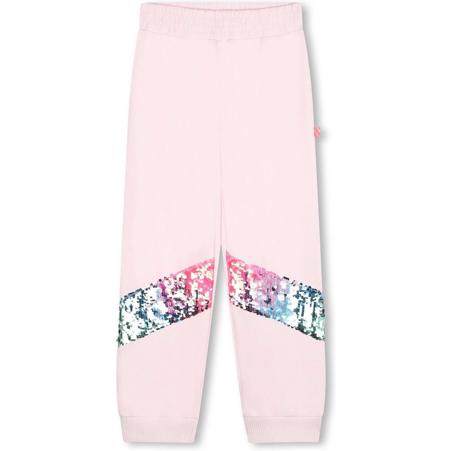 Billieblush Girls Pink Sequin Joggers Billieblush Girls Pink Sequin Joggers