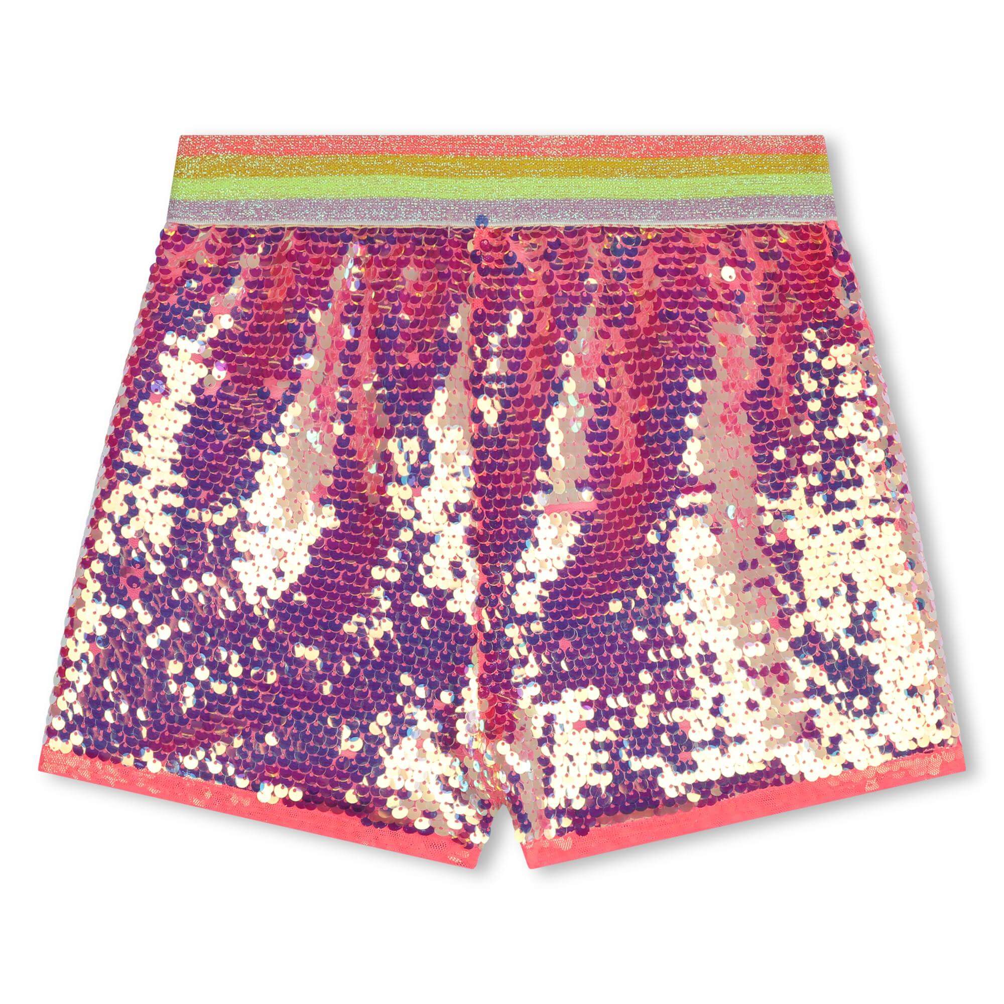 Billieblush Girls Pink Sequin Shorts & Glitter Crown Billieblush Girls Pink Sequin Shorts & Glitter Crown
