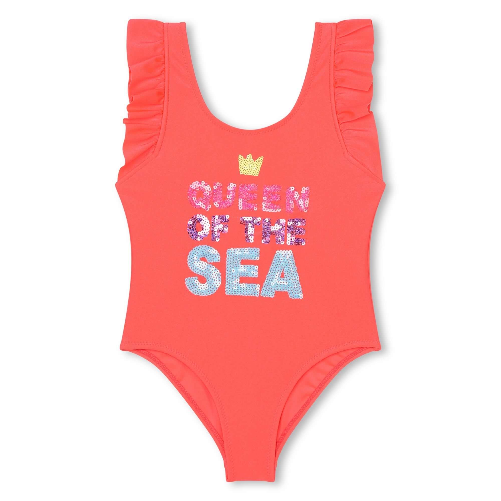 Billieblush Girls Pink Shell Swimming Costume Billieblush Girls Pink Shell Swimming Costume