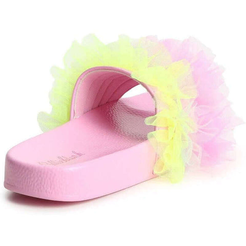 Billieblush Girls Ruffle Tulle Slides Billieblush Girls Ruffle Tulle Slides