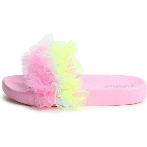 Billieblush Girls Ruffle Tulle Slides Billieblush Girls Ruffle Tulle Slides