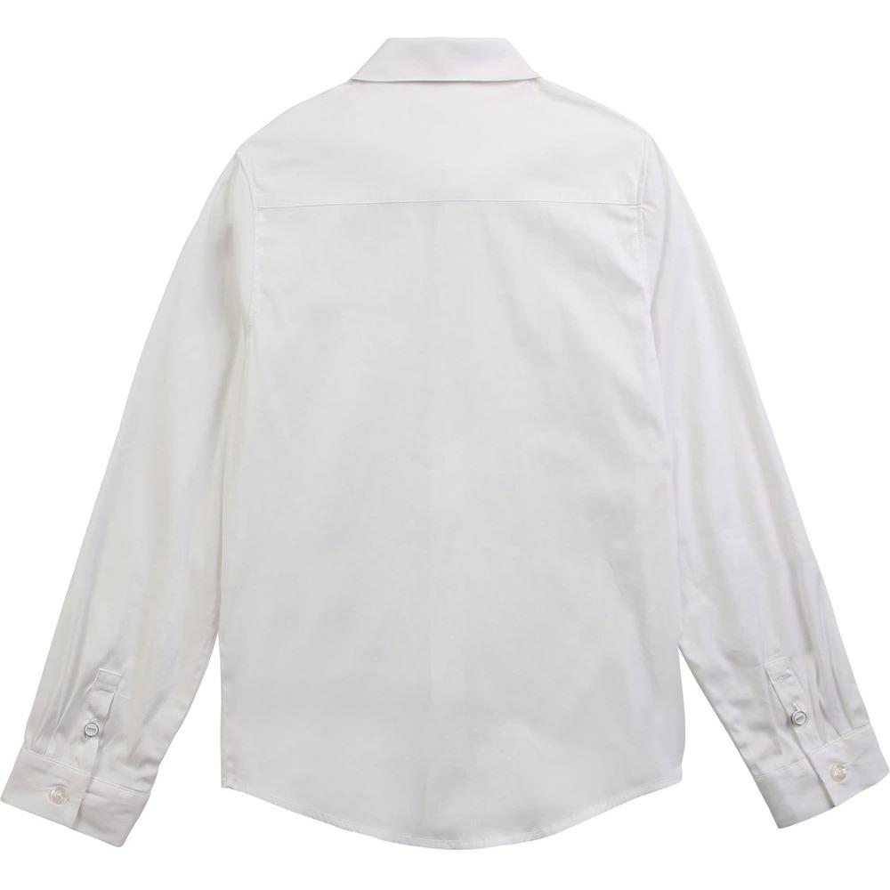 BOSS Boys White Cotton Long Sleeved Shirt BOSS Boys White Cotton Long Sleeved Shirt