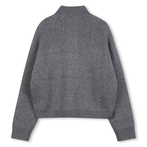 Chloe Girls Grey Knitted Tracksuit Chloe Girls Grey Knitted Tracksuit