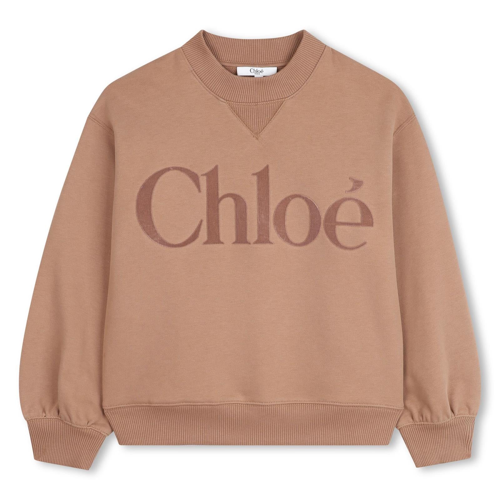 Chloe Girls Brown Logo Tracksuit Chloe Girls Brown Logo Tracksuit