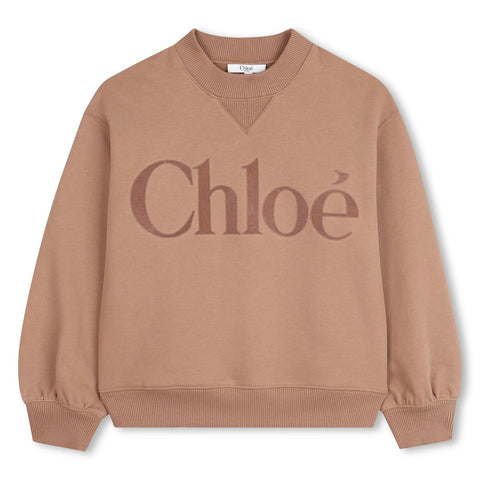 Chloe Girls Brown Logo Tracksuit Chloe Girls Brown Logo Tracksuit