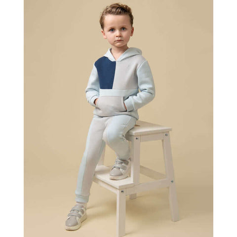 Caramelo Kids Boys Navy & grey Hooded Tonal Tracksuit Caramelo Kids Boys Navy & grey Hooded Tonal Tracksuit