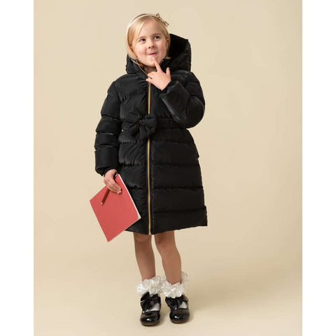 Caramelo Kids Girls Navy Padded Puffer Coat Caramelo Kids Girls Navy Padded Puffer Coat