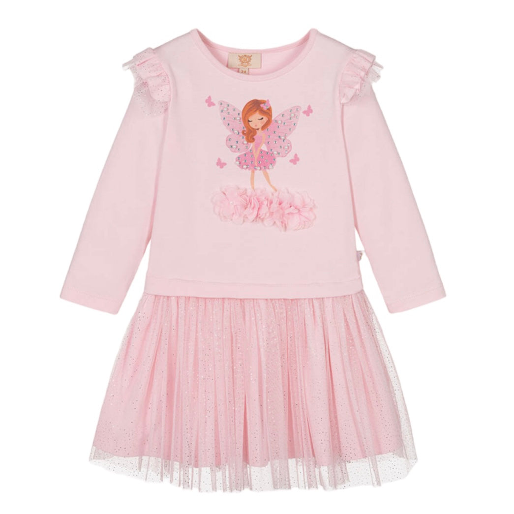 Caramelo Kids Girls Pink Tulle Fairy Sparkle Dress Caramelo Kids Girls Pink Tulle Fairy Sparkle Dress