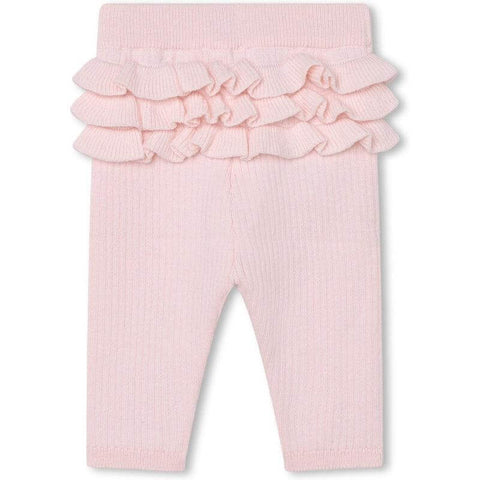 Carrement Beau Girls Pink Kniited Leggings Carrement Beau Girls Pink Kniited Leggings