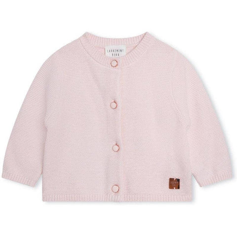 Carrement Beau Girls Pink Knitted Cardigan Carrement Beau Girls Pink Knitted Cardigan