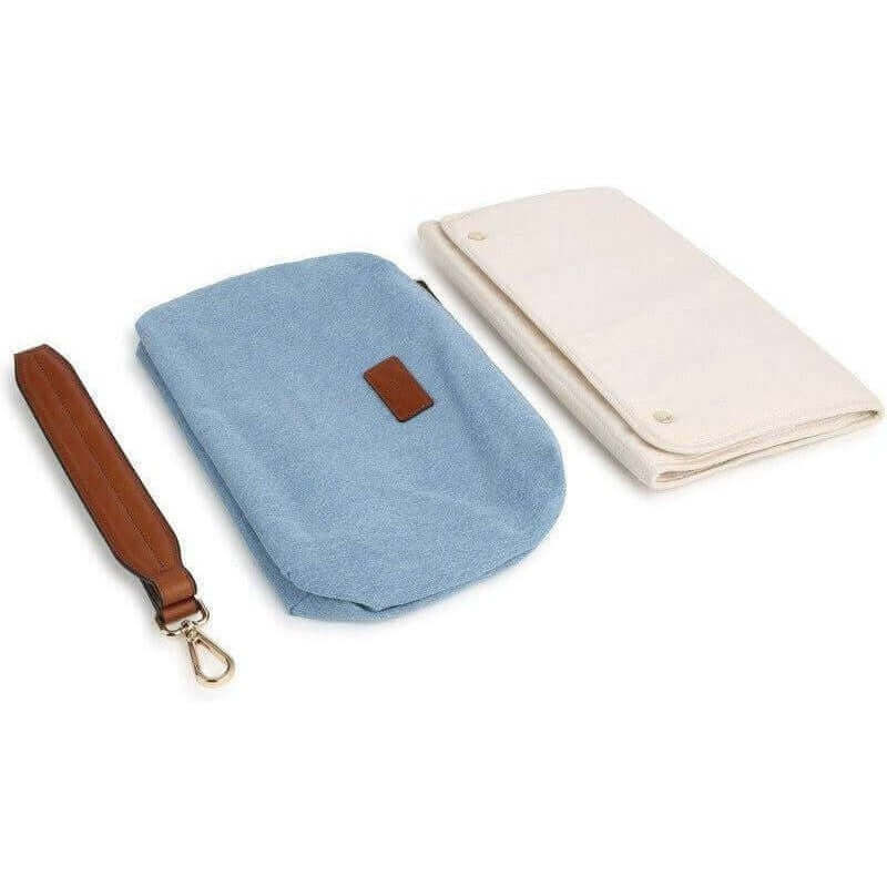 Chloe Baby Blue Denim Logo Changing Bag Chloe Baby Blue Denim Logo Changing Bag
