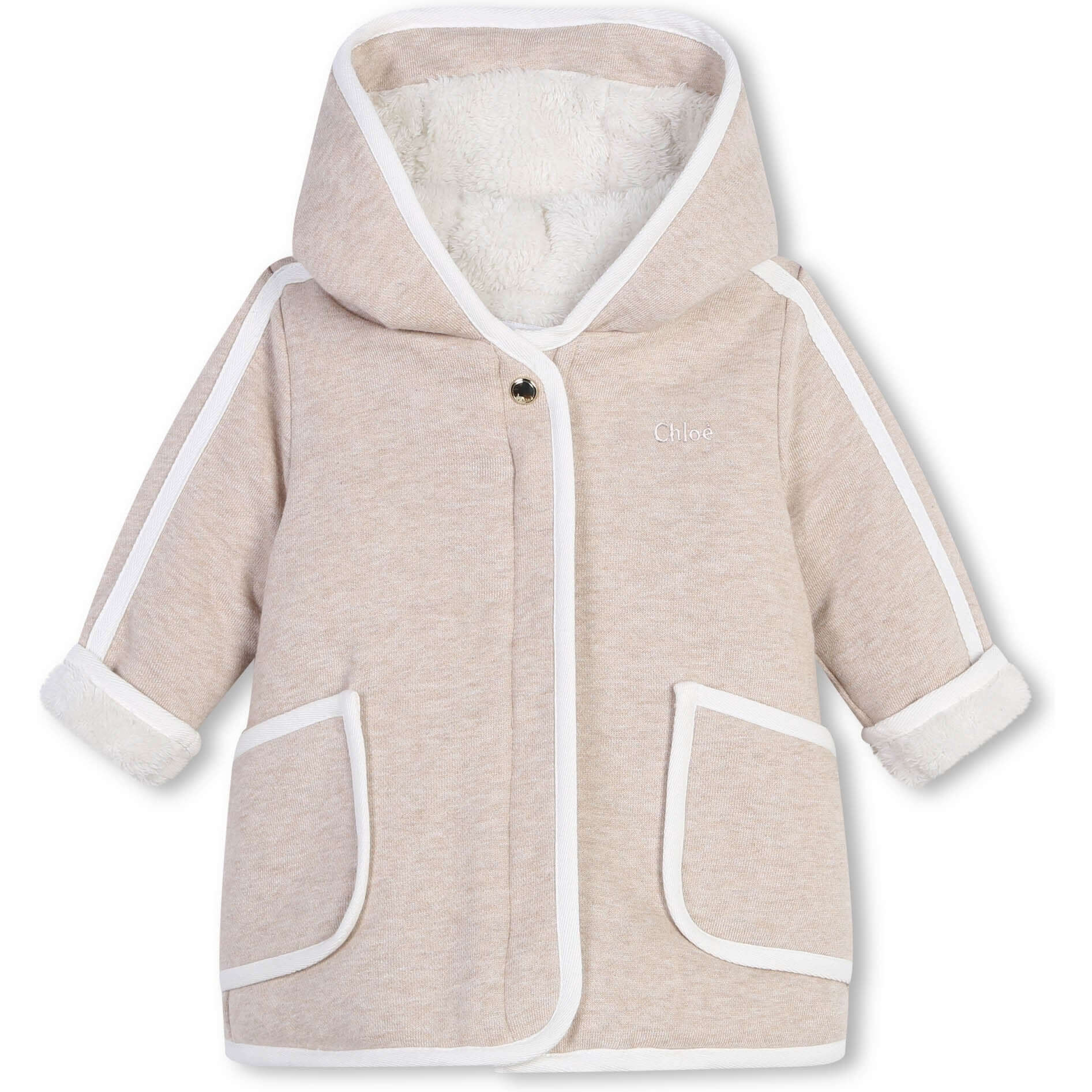 Chloe Baby Girls Organic Cotton Faux Coat Chloe Baby Girls Organic Cotton Faux Coat