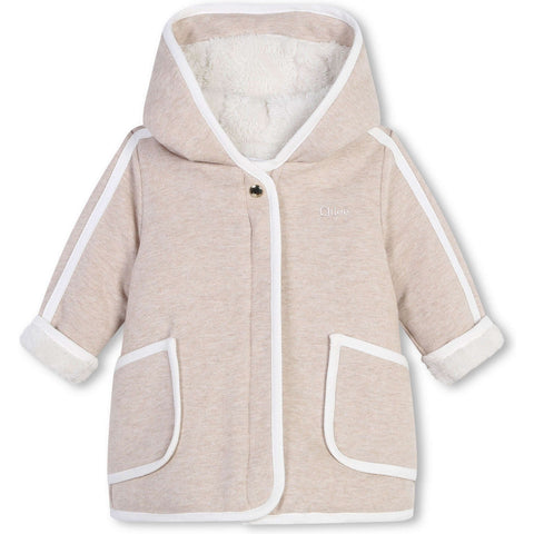 Chloe Baby Girls Organic Cotton Faux Coat Chloe Baby Girls Organic Cotton Faux Coat