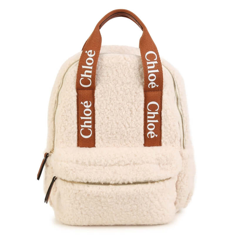 Chloe Girls Cream Faux Fur Rucksack Chloe Girls Cream Faux Fur Rucksack